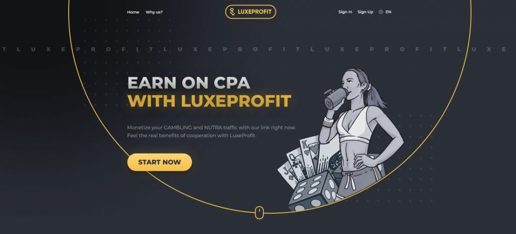 Official website of Luxeprofit affiliate program